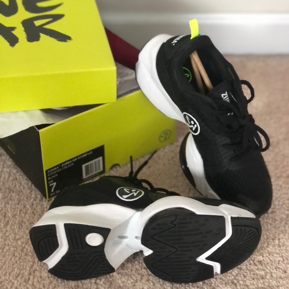 Authentic Zumba fitness shoes. Worn only once. Like new.